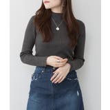 ハイネックリブニットトップス | atONE | 詳細画像33