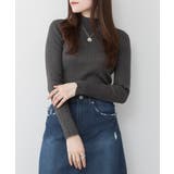 ハイネックリブニットトップス | atONE | 詳細画像34