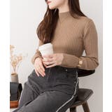 ハイネックリブニットトップス | atONE | 詳細画像38