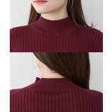 ハイネックリブニットトップス | atONE | 詳細画像44