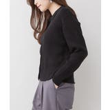 リブポロニットカーディガン | atONE | 詳細画像25