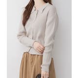 リブポロニットカーディガン | atONE | 詳細画像30