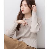 リブポロニットカーディガン | atONE | 詳細画像32