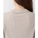 リブポロニットカーディガン | atONE | 詳細画像40