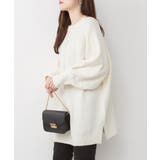 前後2wayオーバーサイズVネックニット | atONE | 詳細画像10 