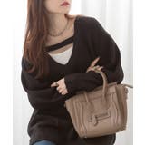 前後2wayオーバーサイズVネックニット | atONE | 詳細画像7 