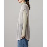 メッシュノースリーブニットトップス | atONE | 詳細画像15