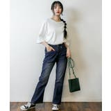 セミフレアデニムパンツ | atONE | 詳細画像30 