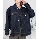 ダークネイビー | ネックが選べる！カットオフデニムジャケット | atONE