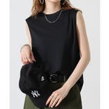 BLACK | ノースリーブTシャツ（ポリジン加工） | atONE