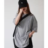 ミニポケット付きオーバーサイズ無地Tシャツ | atONE | 詳細画像10