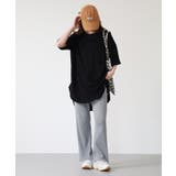 ミニポケット付きオーバーサイズ無地Tシャツ | atONE | 詳細画像18
