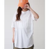 ミニポケット付きオーバーサイズ無地Tシャツ | atONE | 詳細画像2
