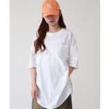 ミニポケット付きオーバーサイズ無地Tシャツ | atONE | 詳細画像3