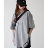 ミニポケット付きオーバーサイズ無地Tシャツ | atONE | 詳細画像7