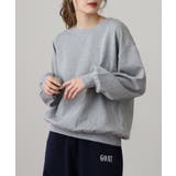 袖ボリューム裏起毛スウェットトレーナー | atONE | 詳細画像1