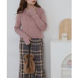 裏起毛指ぬきニットソー | atONE | 詳細画像12