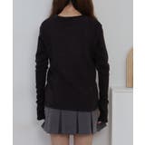 裏起毛指ぬきニットソー | atONE | 詳細画像17