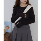 裏起毛指ぬきニットソー | atONE | 詳細画像1