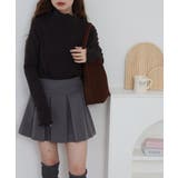 裏起毛メローハイネックニットソー | atONE | 詳細画像1 