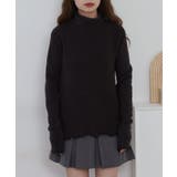 裏起毛メローハイネックニットソー | atONE | 詳細画像8 