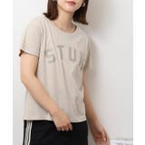 オーバーサイズシルエットショート丈ロゴプリントTシャツ | atONE | 詳細画像25 