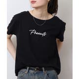 オーバーサイズシルエットショート丈ロゴプリントTシャツ | atONE | 詳細画像32 