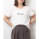 オーバーサイズシルエットショート丈ロゴプリントTシャツ | atONE | 詳細画像35 