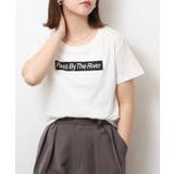 オーバーサイズシルエットショート丈ロゴプリントTシャツ | atONE | 詳細画像39 