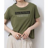 オーバーサイズシルエットショート丈ロゴプリントTシャツ | atONE | 詳細画像41 