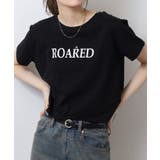 ショート丈裾フリンジオーバサイズシルエットロゴプリントTシャツ | atONE | 詳細画像16