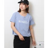 ショート丈裾フリンジオーバサイズシルエットロゴプリントTシャツ | atONE | 詳細画像20
