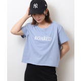 ショート丈裾フリンジオーバサイズシルエットロゴプリントTシャツ | atONE | 詳細画像21