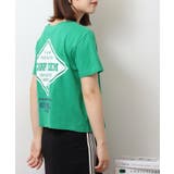 ショート丈裾フリンジオーバサイズシルエットロゴプリントTシャツ | atONE | 詳細画像25