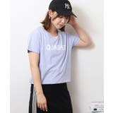 ショート丈裾フリンジオーバサイズシルエットロゴプリントTシャツ | atONE | 詳細画像46