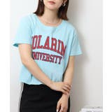 ショート丈裾フリンジオーバサイズシルエットロゴプリントTシャツ | atONE | 詳細画像5