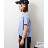 ショート丈裾フリンジオーバサイズシルエットロゴプリントTシャツ | atONE | 詳細画像58
