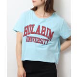 ショート丈裾フリンジオーバサイズシルエットロゴプリントTシャツ | atONE | 詳細画像6