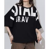 BIGロゴプリントポケット付きドルマンTシャツ | atONE | 詳細画像14 