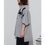 BIGロゴプリントポケット付きドルマンTシャツ | atONE | 詳細画像20 