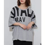 BIGロゴプリントポケット付きドルマンTシャツ | atONE | 詳細画像3 