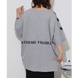 BIGロゴプリントポケット付きドルマンTシャツ | atONE | 詳細画像4 