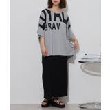 BIGロゴプリントポケット付きドルマンTシャツ | atONE | 詳細画像5 