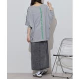 BIGロゴプリントポケット付きドルマンTシャツ | atONE | 詳細画像12