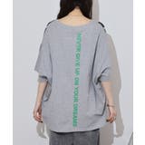 BIGロゴプリントポケット付きドルマンTシャツ | atONE | 詳細画像21