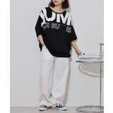 BIGロゴプリントポケット付きドルマンTシャツ | atONE | 詳細画像5