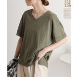 オーバーサイズVネックTee | atONE | 詳細画像11