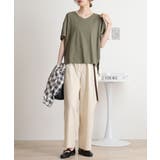 オーバーサイズVネックTee | atONE | 詳細画像14