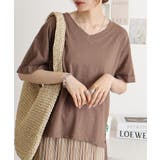 オーバーサイズVネックTee | atONE | 詳細画像16