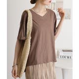 オーバーサイズVネックTee | atONE | 詳細画像18